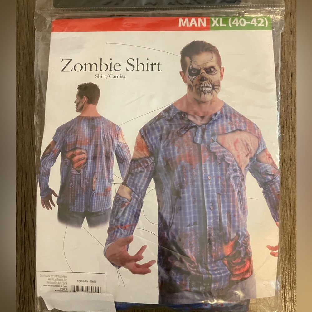 Mens zombie shirt